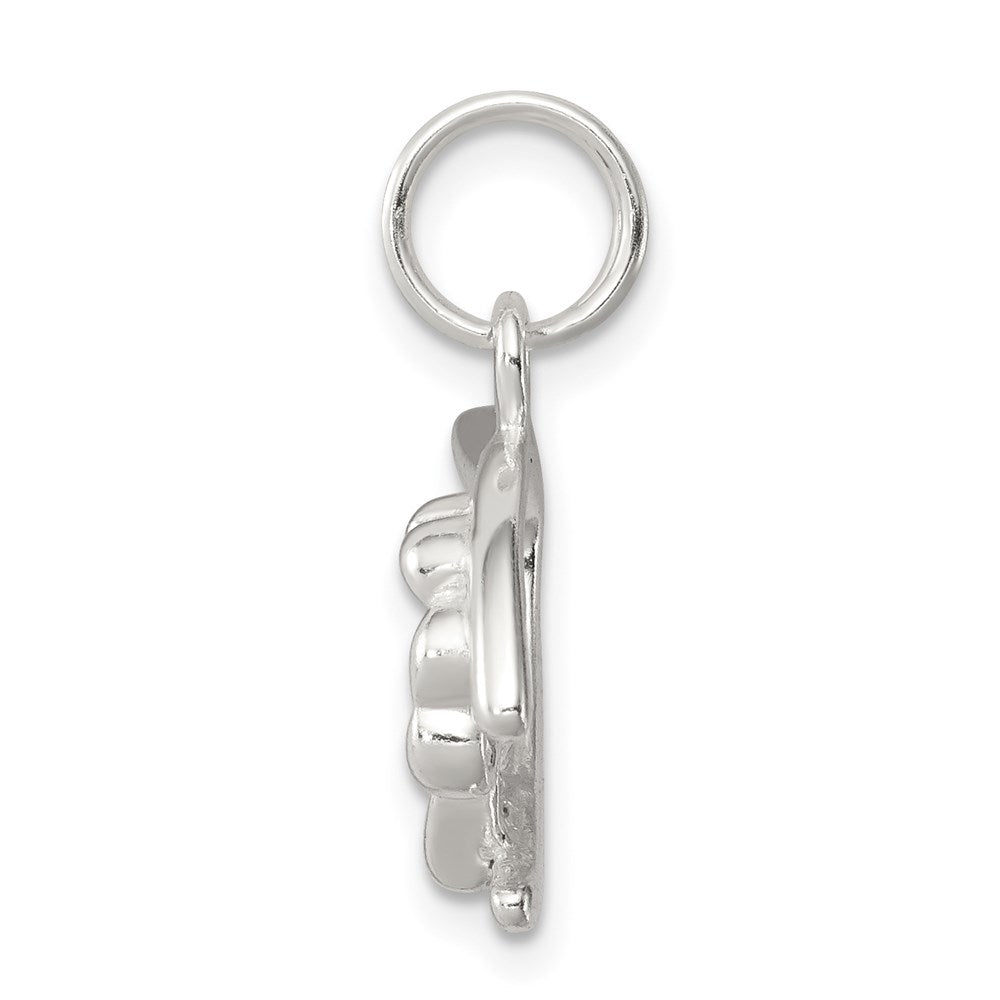 Sterling Silver Four Leaf Clover & Wishbone - Product Photo
