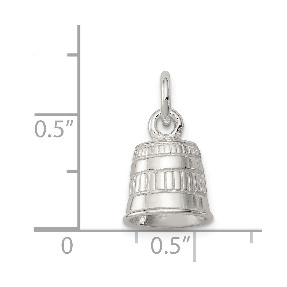 Sterling Silver Thimble Charm - Product Photo
