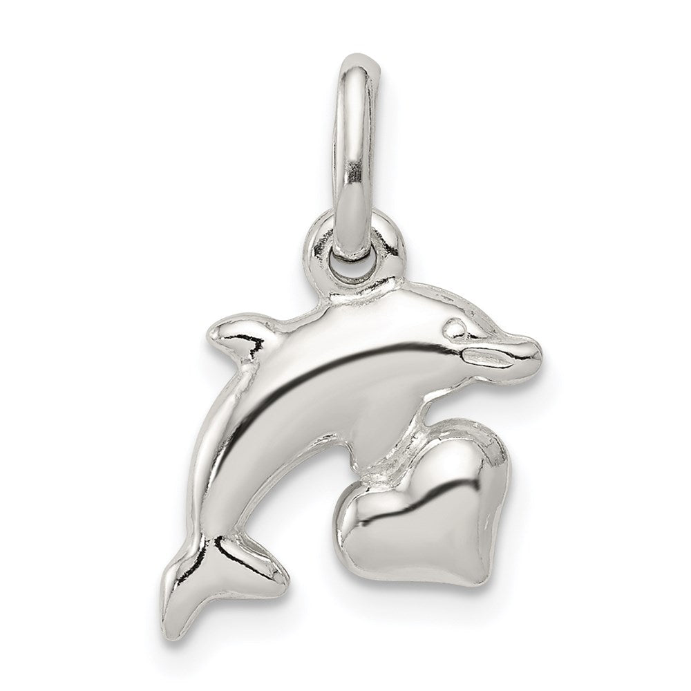 Sterling Silver Dolphin Pendant - Product Photo