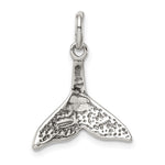 Sterling Silver Whale Tail Charm - Product Photo