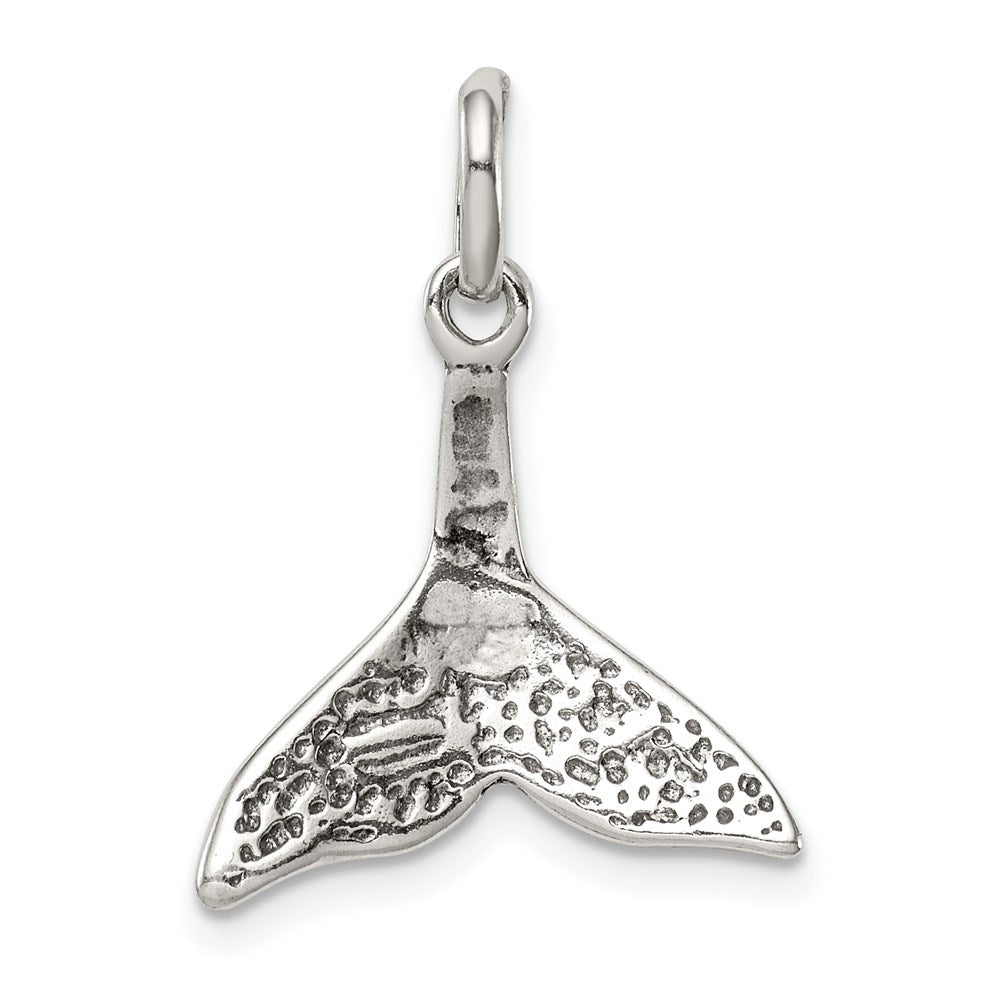 Sterling Silver Whale Tail Charm - Product Photo