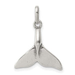 Sterling Silver Whale Tail Charm - Product Photo
