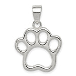 Sterling Silver Paw Pendant - Product Photo