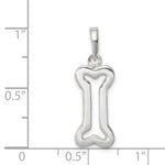 Sterling Silver Bone Pendant - Product Photo