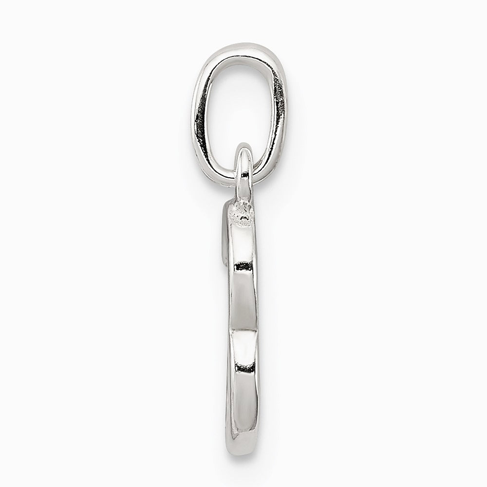 Sterling Silver Letter B Initial Charm - Product Photo