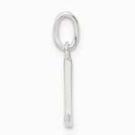 Sterling Silver Letter L Initial Charm - Product Photo