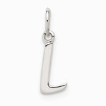Sterling Silver Letter L Initial Charm - Product Photo