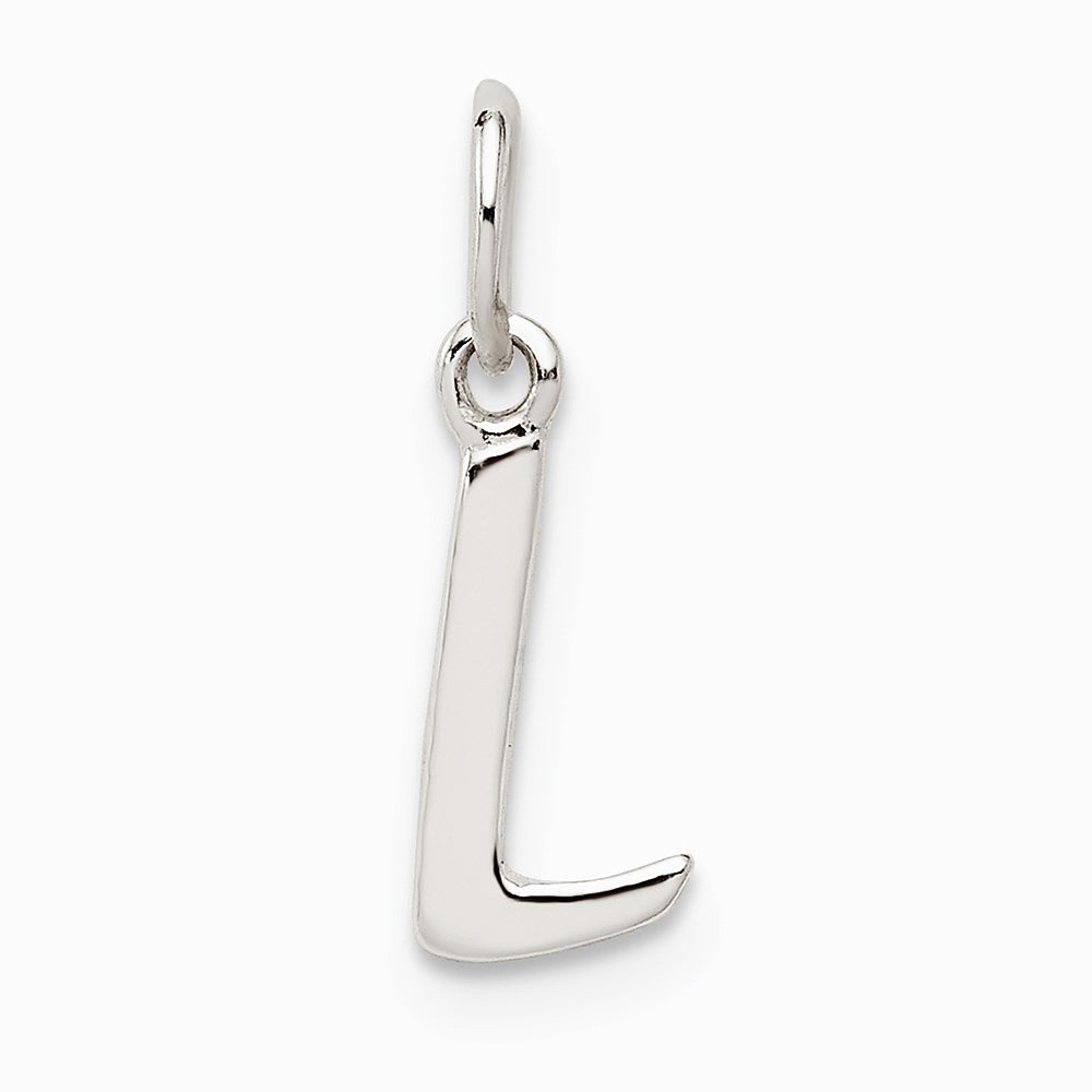 Sterling Silver Letter L Initial Charm - Product Photo