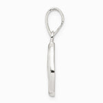Sterling Silver Letter O Initial Pendant - Product Photo