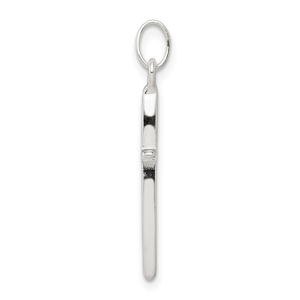 Sterling Silver Passion Cross Charm - Product Photo