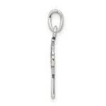 Sterling Silver Antiqued Celtic Cross Charm - Product Photo