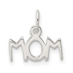Sterling Silver Polished Mom Charm - Product Photo