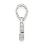 Sterling Silver CZ Polished Mom Pendant - Product Photo