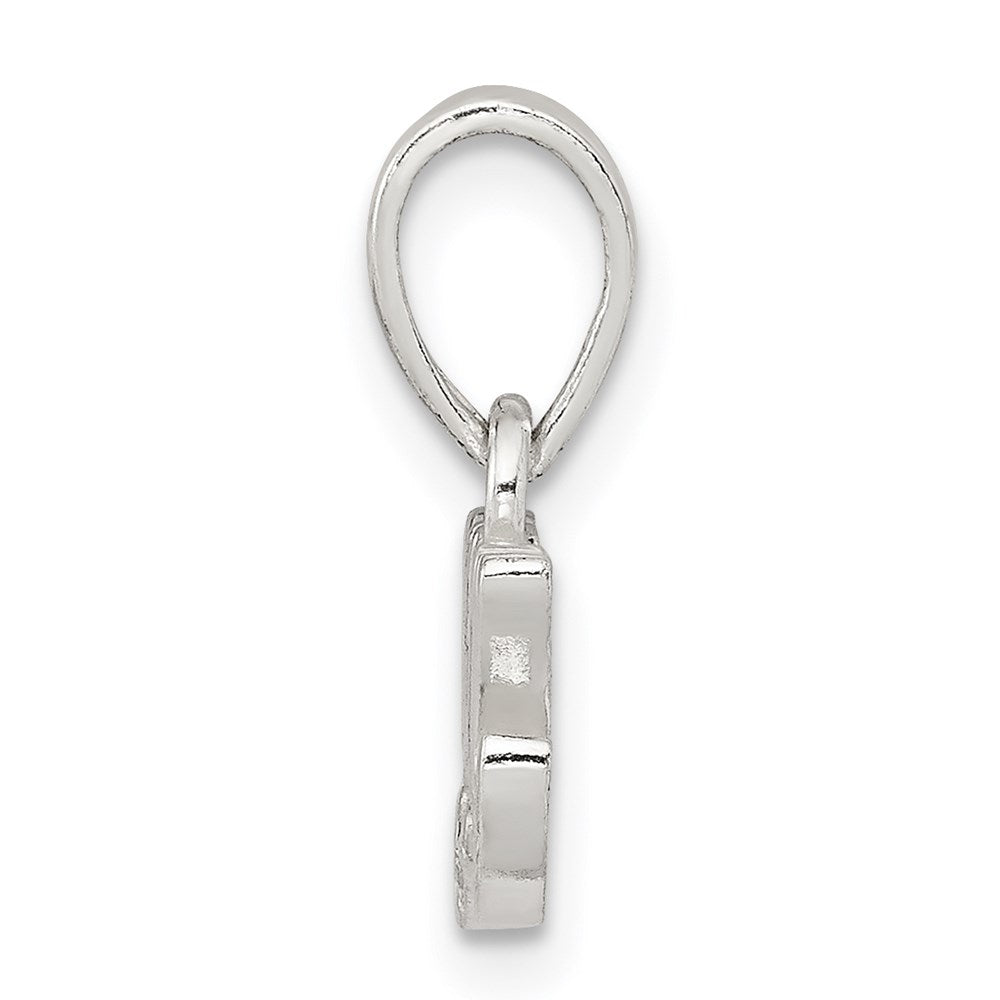 Sterling Silver CZ Polished Mom Pendant - Product Photo