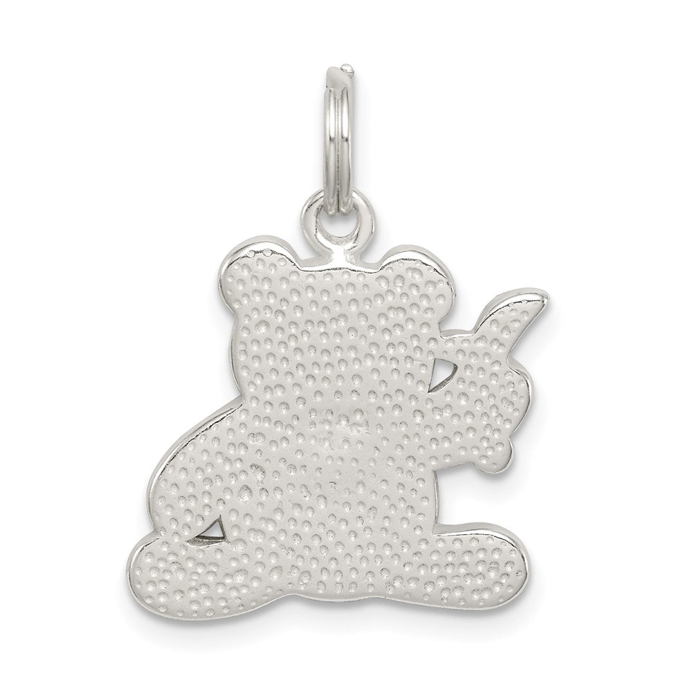 Sterling Silver Enameled Panda Bear Charm - Product Photo