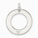 Sterling Silver Polished Enameled Follow Your Dreams Circle Charm - Product Photo