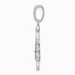 Sterling Silver Enameled Christmas Tree Pendant - Product Photo