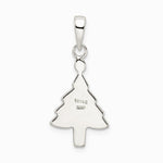 Sterling Silver Enameled Christmas Tree Pendant - Product Photo
