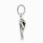 Sterling Silver Antiqued Dolphin with Baby Charm - Product Photo