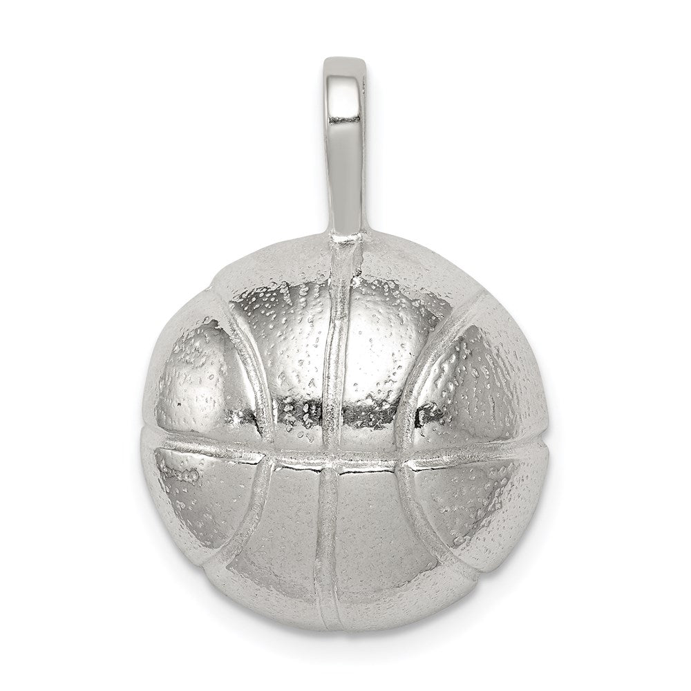 Sterling Silver Basketball Charm - Product Photo
