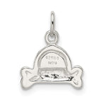 Sterling Silver Enameled I Love My Dog Charm - Product Photo