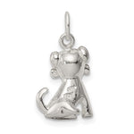 Sterling Silver Doggie w/Bone Charm - Product Photo