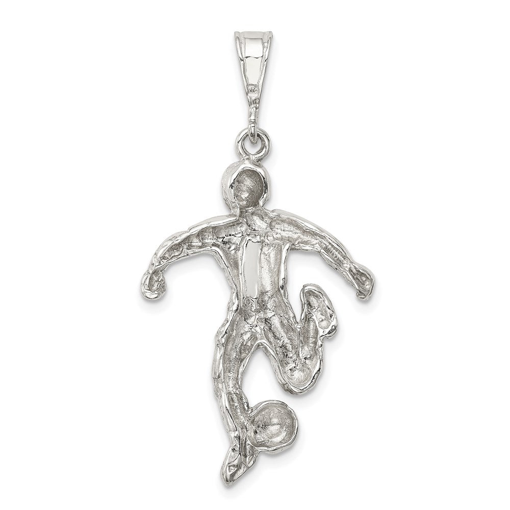 Sterling Silver Soccer Player Charm - Product Photo