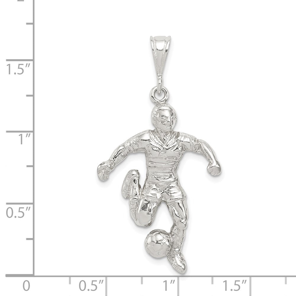 Sterling Silver Soccer Player Charm - Product Photo