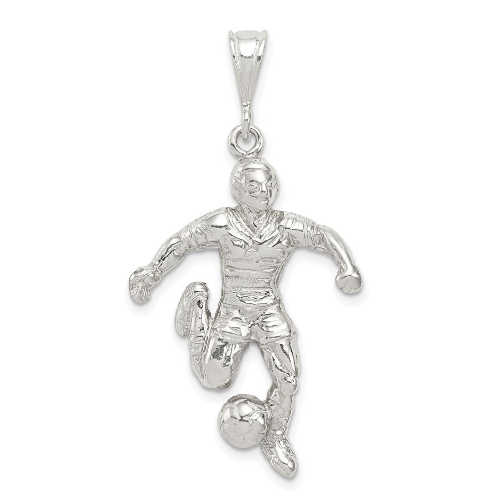 Sterling Silver Soccer Player Charm - Product Photo