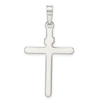Sterling Silver Polished INRI Cross Pendant - Product Photo
