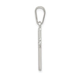 Sterling Silver Polished Cross Pendant - Product Photo
