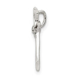 Sterling Silver CZ Cross Charm - Product Photo