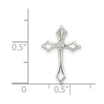 Sterling Silver CZ Cross Charm - Product Photo