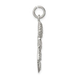 Sterling Silver Cheerleader Charm - Product Photo