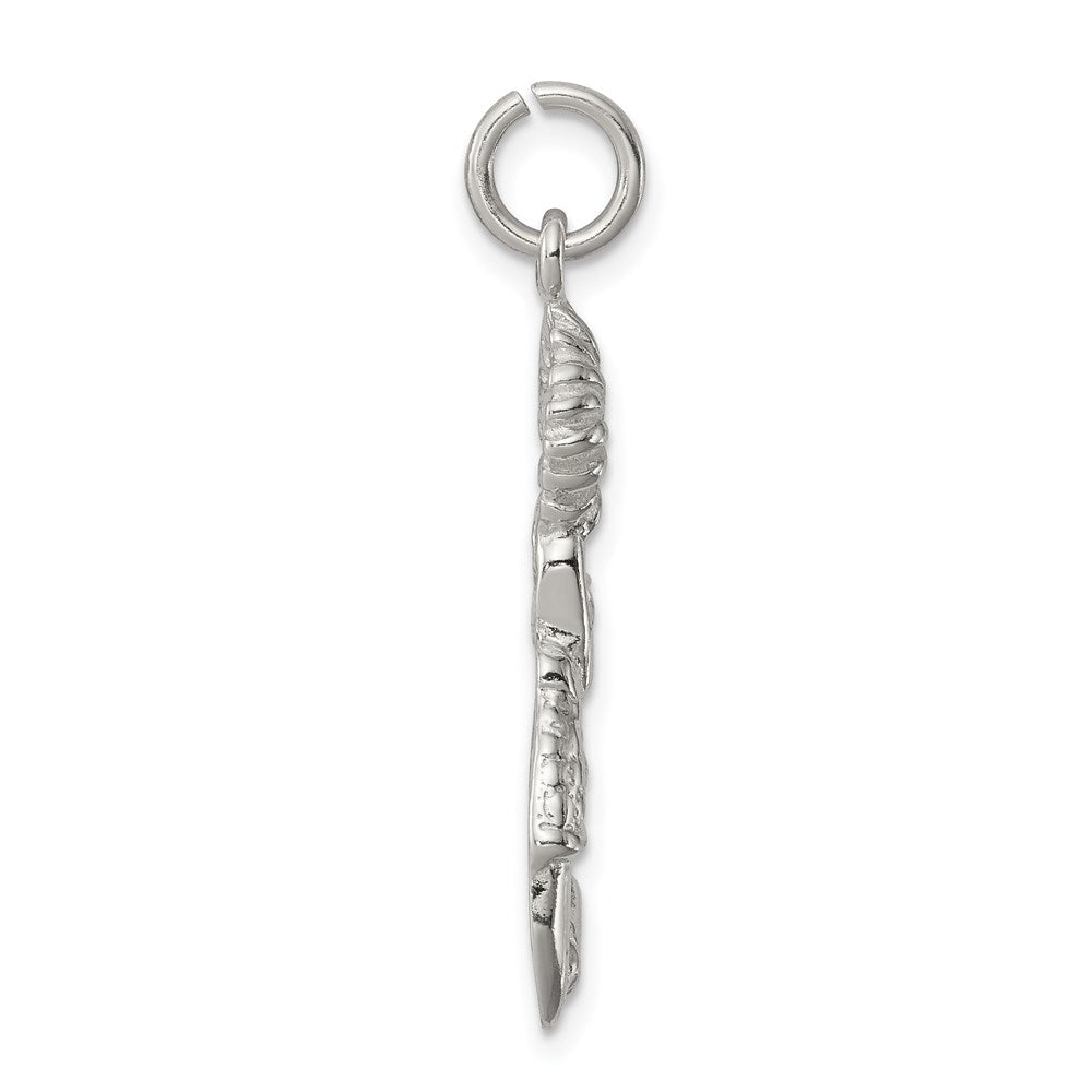 Sterling Silver Cheerleader Charm - Product Photo