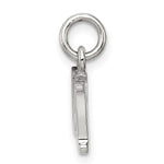 Sterling Silver Rhodium-plated Dad Charm - Product Photo