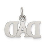 Sterling Silver Rhodium-plated Dad Charm - Product Photo