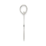 Sterling Silver Polished Love You Mom Pendant - Product Photo