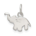 Sterling Silver Enameled Elephant Charm - Product Photo