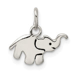 Sterling Silver Enameled Elephant Charm - Product Photo
