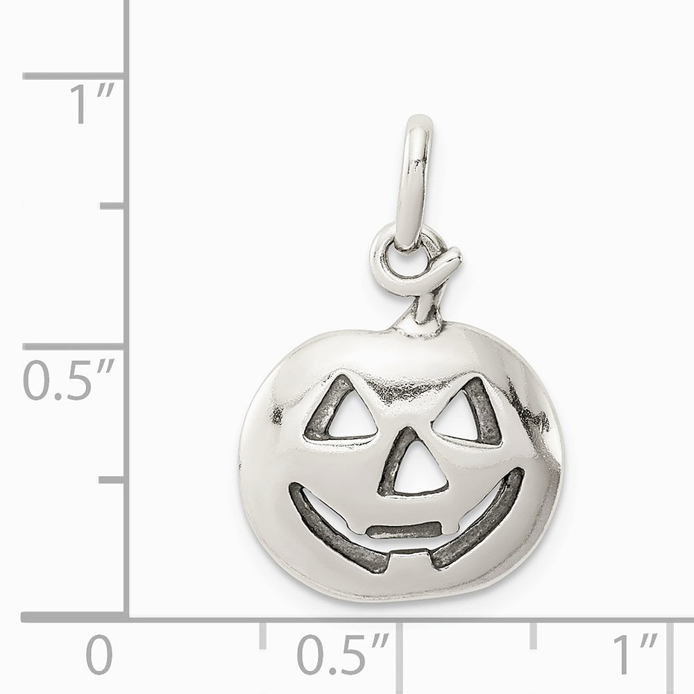 Sterling Silver Pumpkin Charm - Product Photo