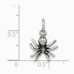 Sterling Silver Antiqued Spider Charm - Product Photo