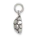 Sterling Silver Antiqued Soccer Ball Charm - Product Photo