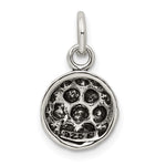 Sterling Silver Antiqued Soccer Ball Charm - Product Photo
