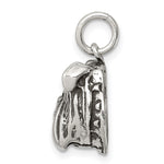 Sterling Silver Antiqued Bull Dog Charm - Product Photo