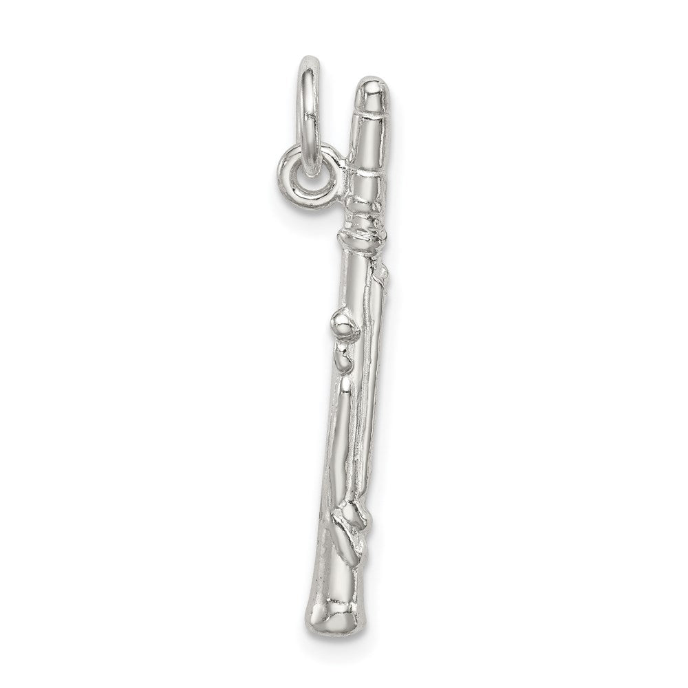 Sterling Silver Clarinet Charm - Product Photo
