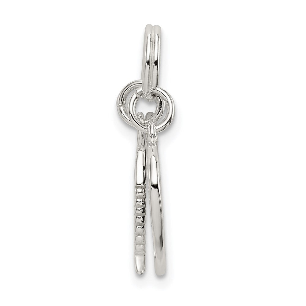 Sterling Silver Cat Lover Pendant - Product Photo