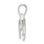 Sterling Silver Polished Horse Pendant - Product Photo