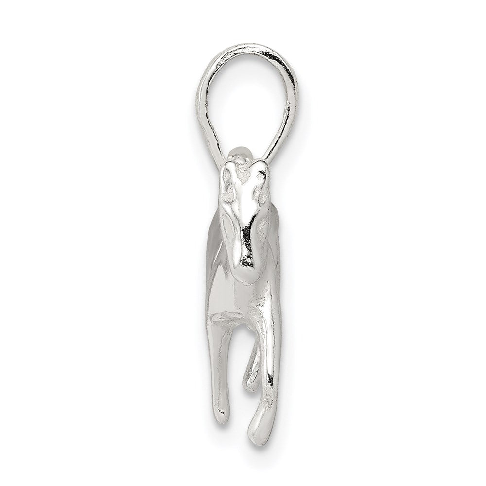Sterling Silver Polished Horse Pendant - Product Photo