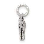 Sterling Silver Antiqued Donkey Charm - Product Photo